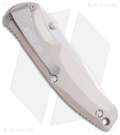 Gerber Venture Titanium Spring Assisted Knife (3.2" Satin Serr) 000405