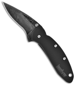 Kershaw Chive Assisted Opening Knife Black (1.94" Damascus) 1600DAMBK