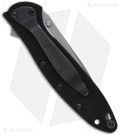 Kershaw Leek Assisted Opening Knife Black G-10 (3" S30V Stonewash) 1660G10