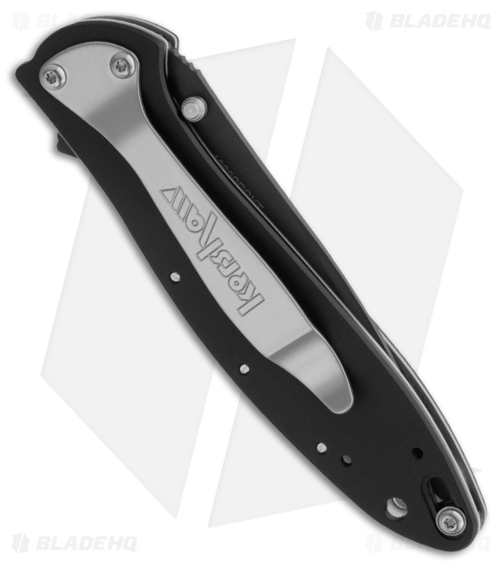 Kershaw Leek Assisted Opening Knife Spider Overlay (3" Black) 1660SPCKT