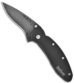 Kershaw Scallion Assisted Opening Knife Black (2.25" Damascus) 1620DAMBK