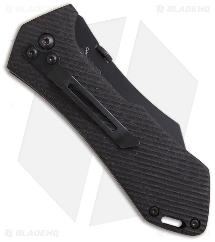 Meyerco Maxx-Q Mini Knife Tactical Spring Assisted Opener (2.9" Black Plain)