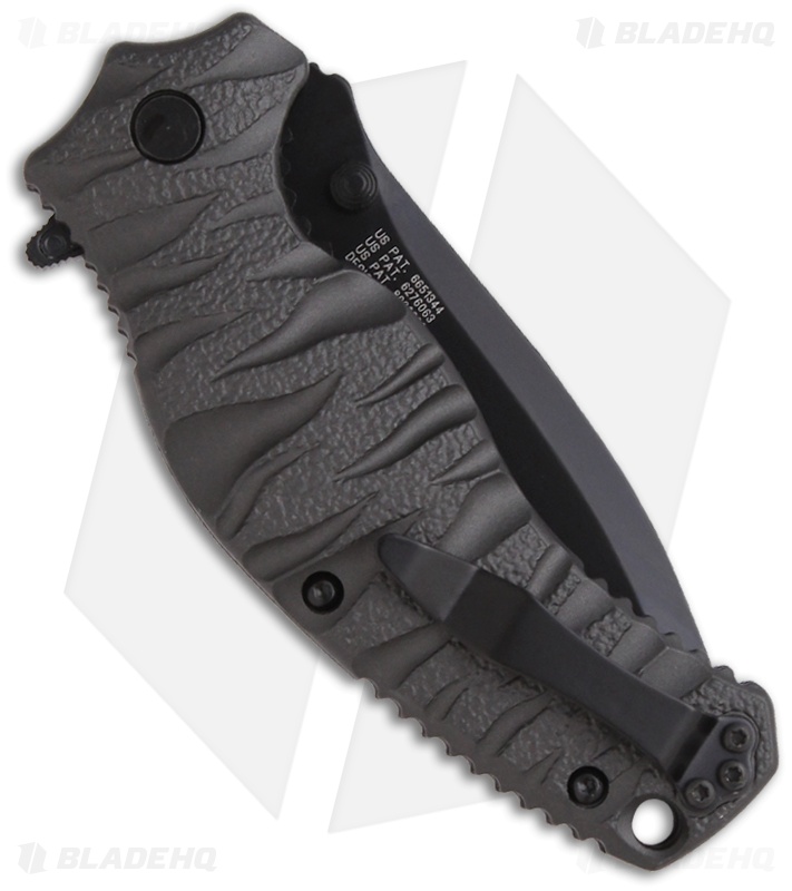 Smith & Wesson Black Ops SWBLOP4B Spring Assisted Knife (3.35" Black Plain)