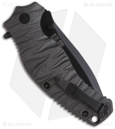 Smith & Wesson Black Ops SWBLOP4B Spring Assisted Knife (3.35" Black Plain)