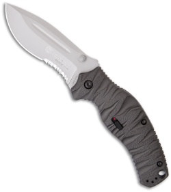 Smith & Wesson Black Ops SWBLOP4S Spring Assisted Knife (3.35" Bead Blast Serr)