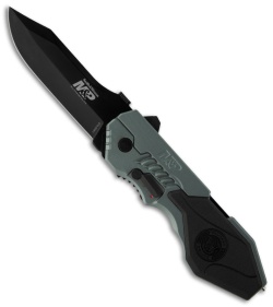 Smith & Wesson SWMP4LB Blue Spring Assisted Knife (3.5" Black Plain)