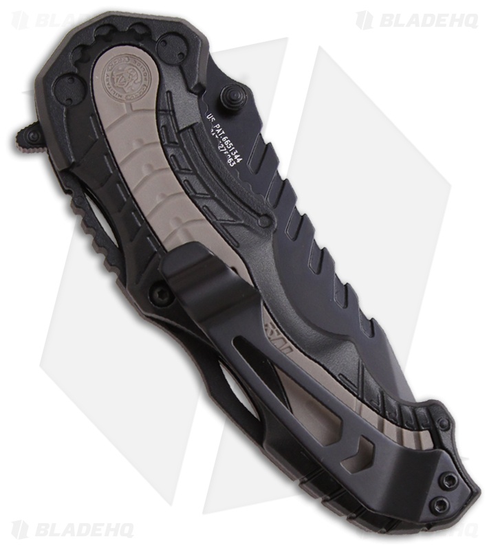 Smith & Wesson SWMP6BS Black MAGIC Spring Assisted Knife (3.4" Black Serr)