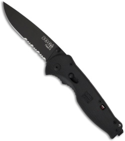 SOG Flash II Assisted Opening Knife Black Zytel (3.5" Black Serr) TFSA-98