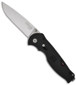 SOG Flash II Assisted Opening Knife Black Zytel (3.5" Satin Plain) FSA-8