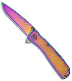 SOG Twitch II Spring Assisted Knife (2.65" Rainbow) TWI-11