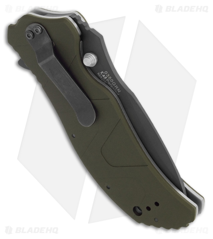 Zero Tolerance 0350GRN Assisted Opening Knife Green Aluminum