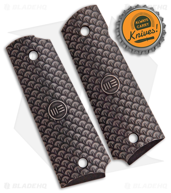 WE Knife Co. Full Size 1911 Gun Handle Grips (Bronze)  A-06A 