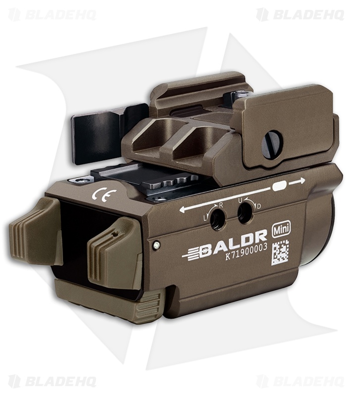 Olight BALDR Mini LED Flashlight + Laser | Tan - Blade HQ