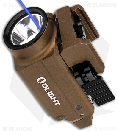 Olight BALDR S Tactical LED Flashlight Desert Tan Blue Laser