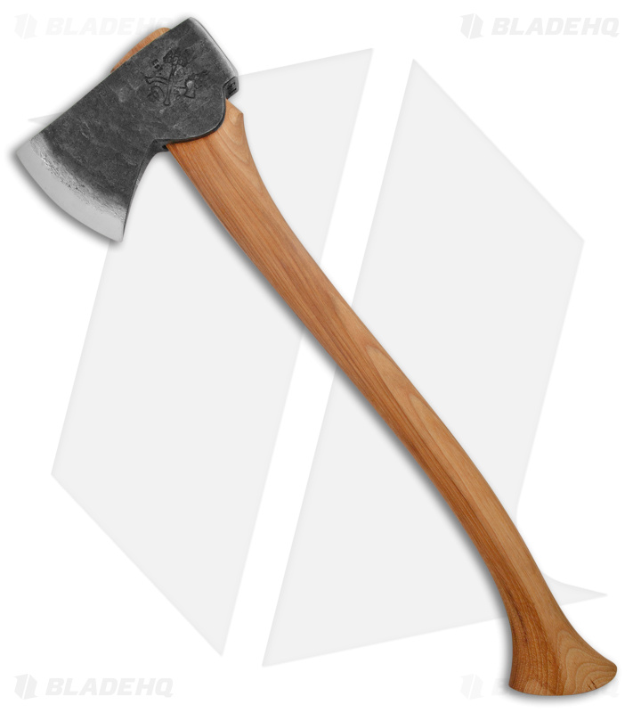 Conrad Blacksmithing 2.5lb Camp Axe Hickory Wood Handle (4.125" Polish S7) #18
