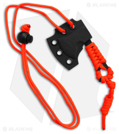 Condor Carlitos Neck Knife Hatchet Orange Paracord (Black)