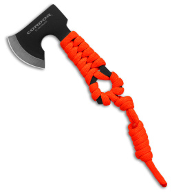 Condor Carlitos Neck Knife Hatchet Orange Paracord (Black)