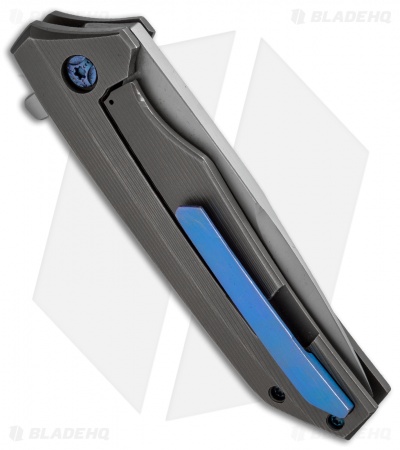 Venier Forge Ronin Frame Lock Flipper Knife 3D Milled Titanium (3.3" Bead Blast)