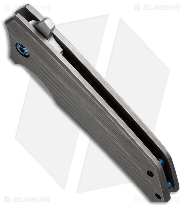 Venier Forge Ronin Frame Lock Flipper Knife 3D Milled Titanium (3.3" Bead Blast)