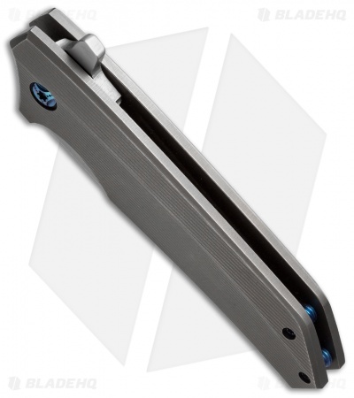 Venier Forge Ronin Frame Lock Flipper Knife 3D Milled Titanium (3.3" Bead Blast)