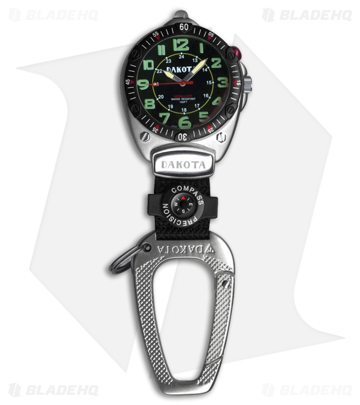 Dakota Big Face Clip Watch Black DK8852