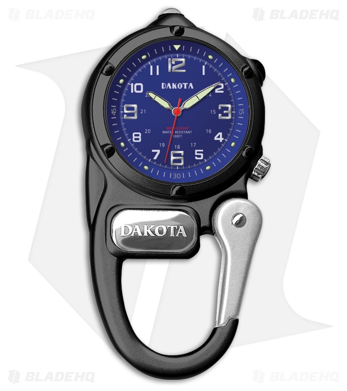 Dakota Microlight Black Aluminum Blue Watch DK3802