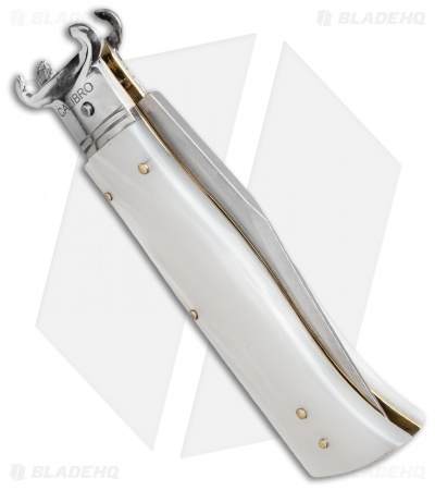 AGA Campolin 7.5" Calibro Humpback Automatic White Pearlex (3.4" Satin)