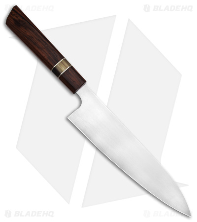 Xin Cutlery Octagonal 9" Chef's Knife Rosewood/Buffalo Horn Stonewash